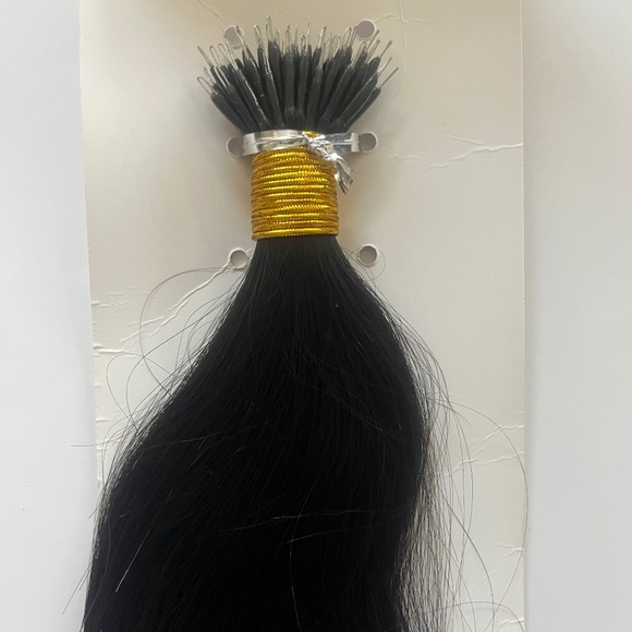 30" Nano beads Hair Extensions | natural black | Straight | 100% Remy Human - Picture 4 of 6